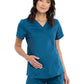 Women's 2-Pocket Maternity Mock Wrap Scrub Top