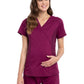 Women's 2-Pocket Maternity Mock Wrap Scrub Top