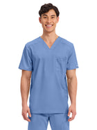 Men's 1-Pocket Tuckable V-Neck Top - WW690 - Ciel Blue