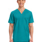 Men's 1-Pocket Tuckable V-Neck Top - WW690 - Teal Blue