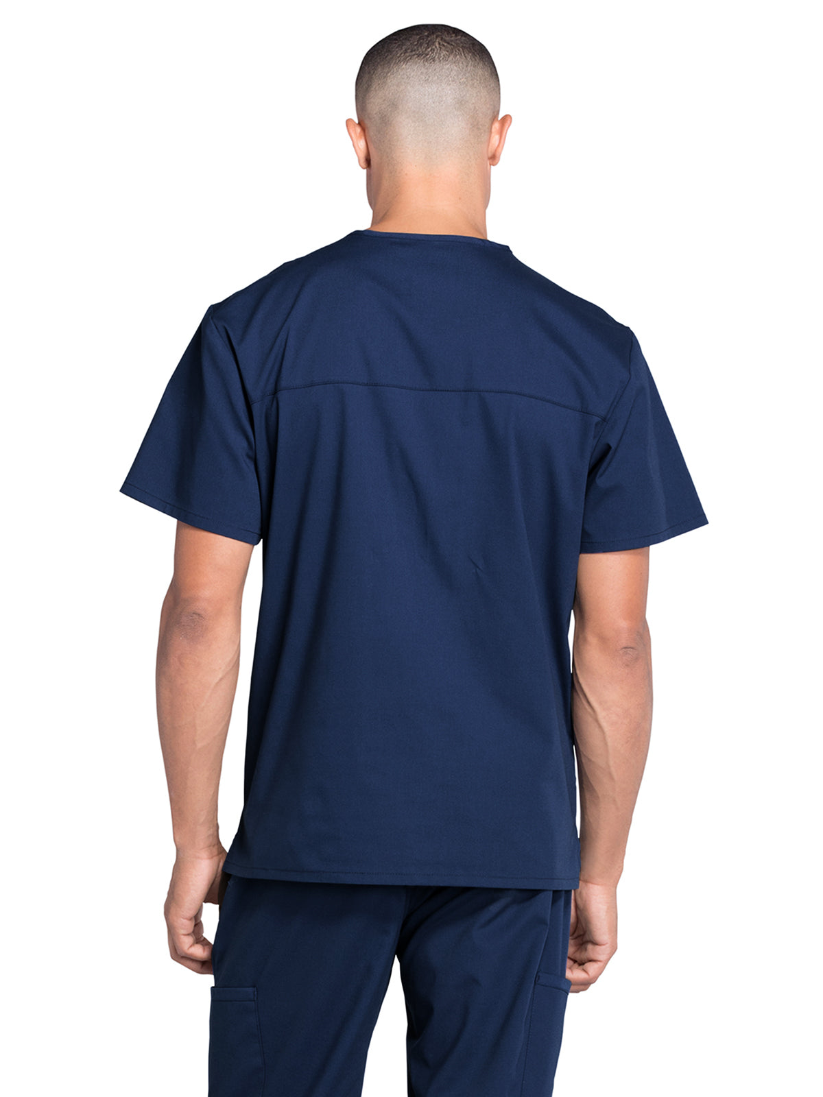 Men's 4-Pocket V-Neck Scrub Top