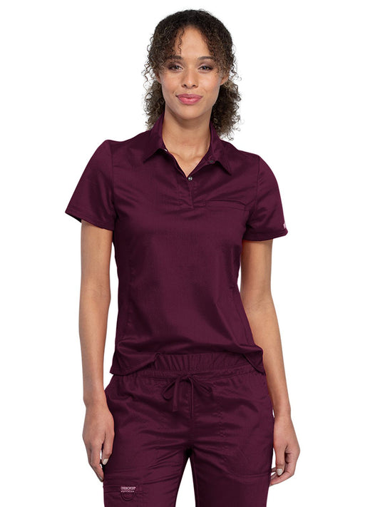 Women's Tuckable Snap Front Polo Shirt