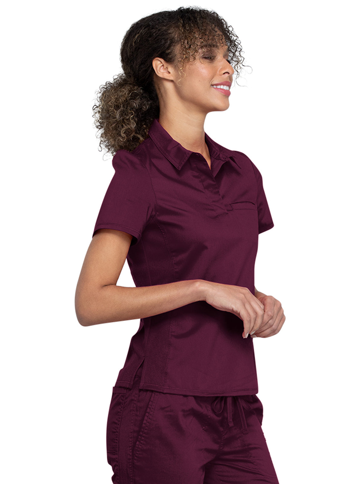 Women's Tuckable Snap Front Polo Shirt