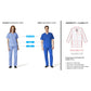 Unisex Six-Pocket 41" Full-Length Lab Coat