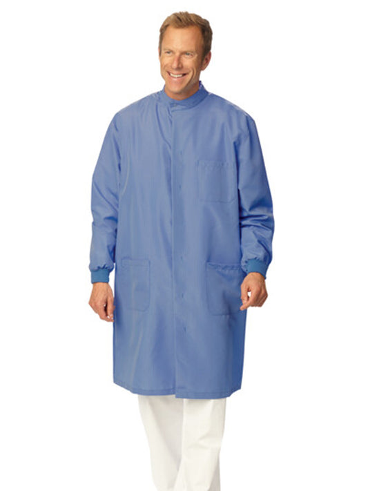 Unisex Snap Closure at Neck Protective Coat - 6426 - Ciel Blue