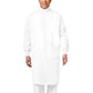 Unisex Hook And Loop Closure At Neck Protective Coat - 6430 - White