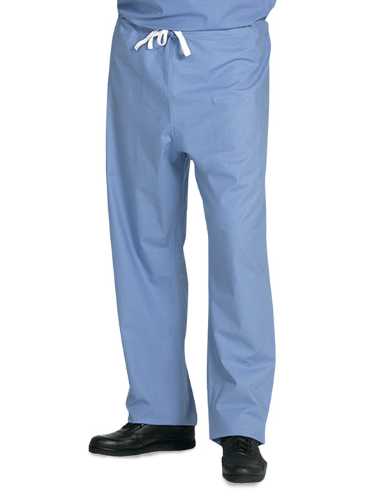 Unisex Reversible Scrub Pants in Ciel Blue