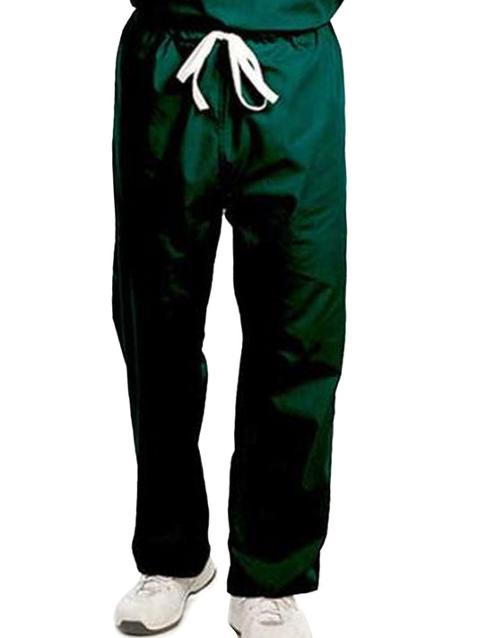 Unisex Reversible Scrub Pants in Fir Green