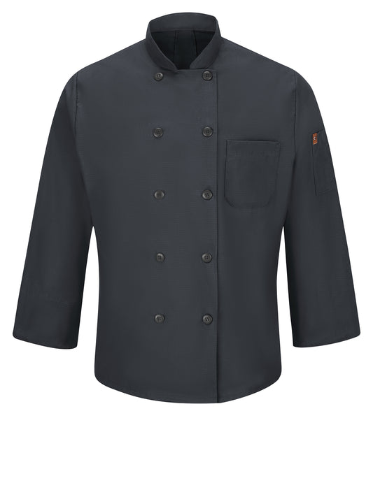 Men's Ten-Button 25" Chef Coat with OilBlok + MIMIX™