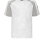 Men's Airflow Raglan Chef Coat with OilBlok - 052M - White with White/Gray Mesh
