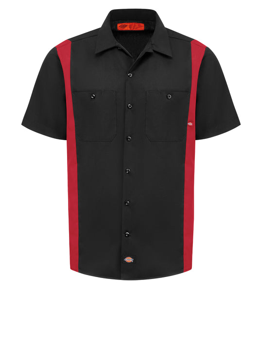 Men's Industrial Color Block Short-Sleeve Shirt