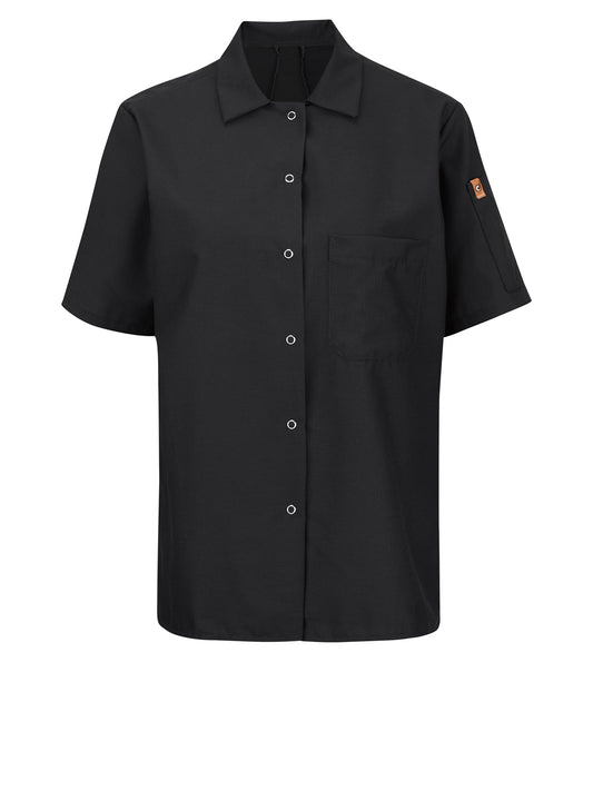 Women's Short Sleeve Cook Shirt with OilBlok + MIMIX™