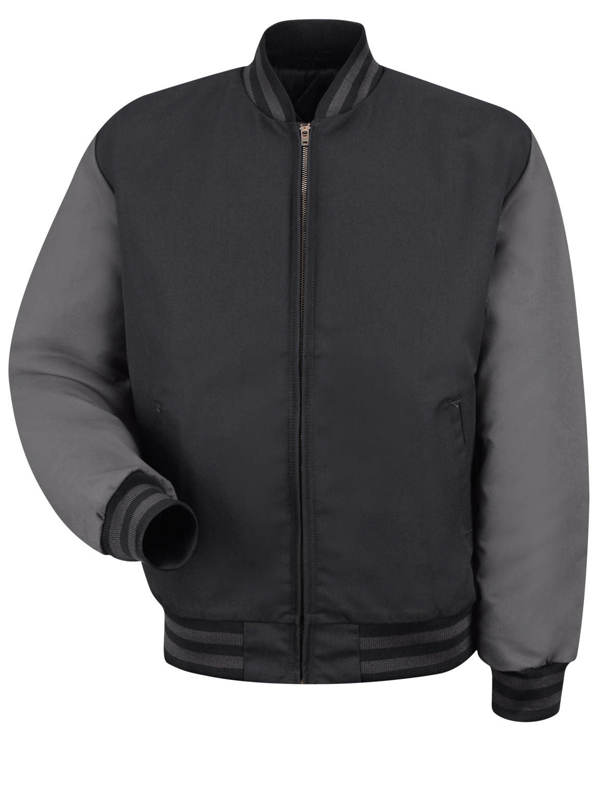 Men's Duo-Toned Team Jacket - JT40 - Black / Charcoal