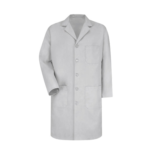 Men's Three-Pocket 41.5" Full-Length Lab Coat - KP14 - Gray
