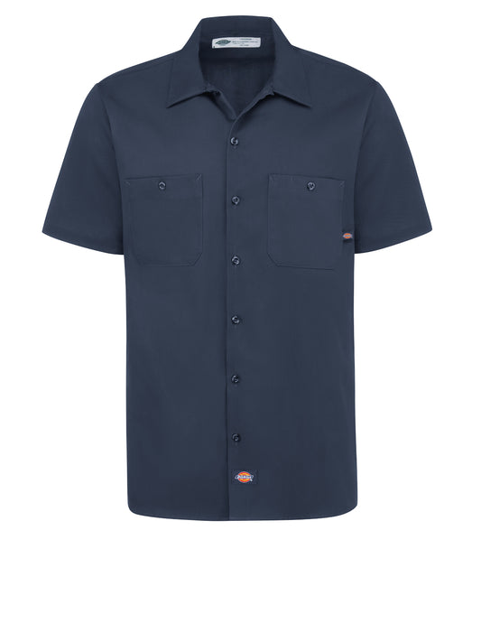 Men's Industrial Cotton Short-Sleeve Work Shirt