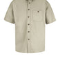 Men's Short Sleeve Cotton Contrast Dress Shirt