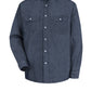 Men's Long Sleeve Deluxe Denim Shirt - SD78 - Denim