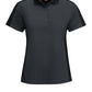 Women's Short Sleeve Performance Knit Two-Tone Polo - SK53 - Charcoal/Black