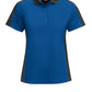 Women's Short Sleeve Performance Knit Two-Tone Polo - SK53 - Royal Blue/Charcoal