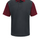 Men's Short Sleeve Performance Knit Color-Block Polo