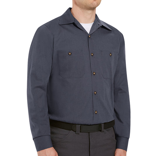 Men's Long Sleeve Industrial Work Shirt