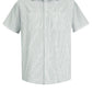 Men's Short Sleeve Striped Work Shirt