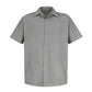 Men's Gripper-Front Short-Sleeve Pocketless Work Shirt