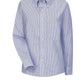 Women's Blu/Wh Str Drs Shirt 60/40 Oxf