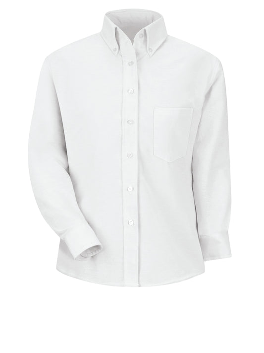 Women's Long Sleeve Executive Oxford Dress Shirt - SR71 - White