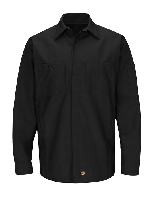 Men's Long Sleeve Two-Tone Crew Shirt