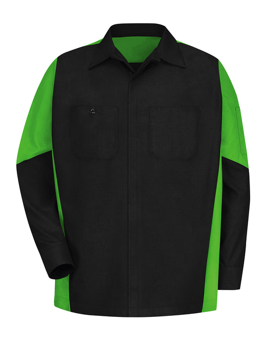 Men's Long Sleeve Two-Tone Crew Shirt