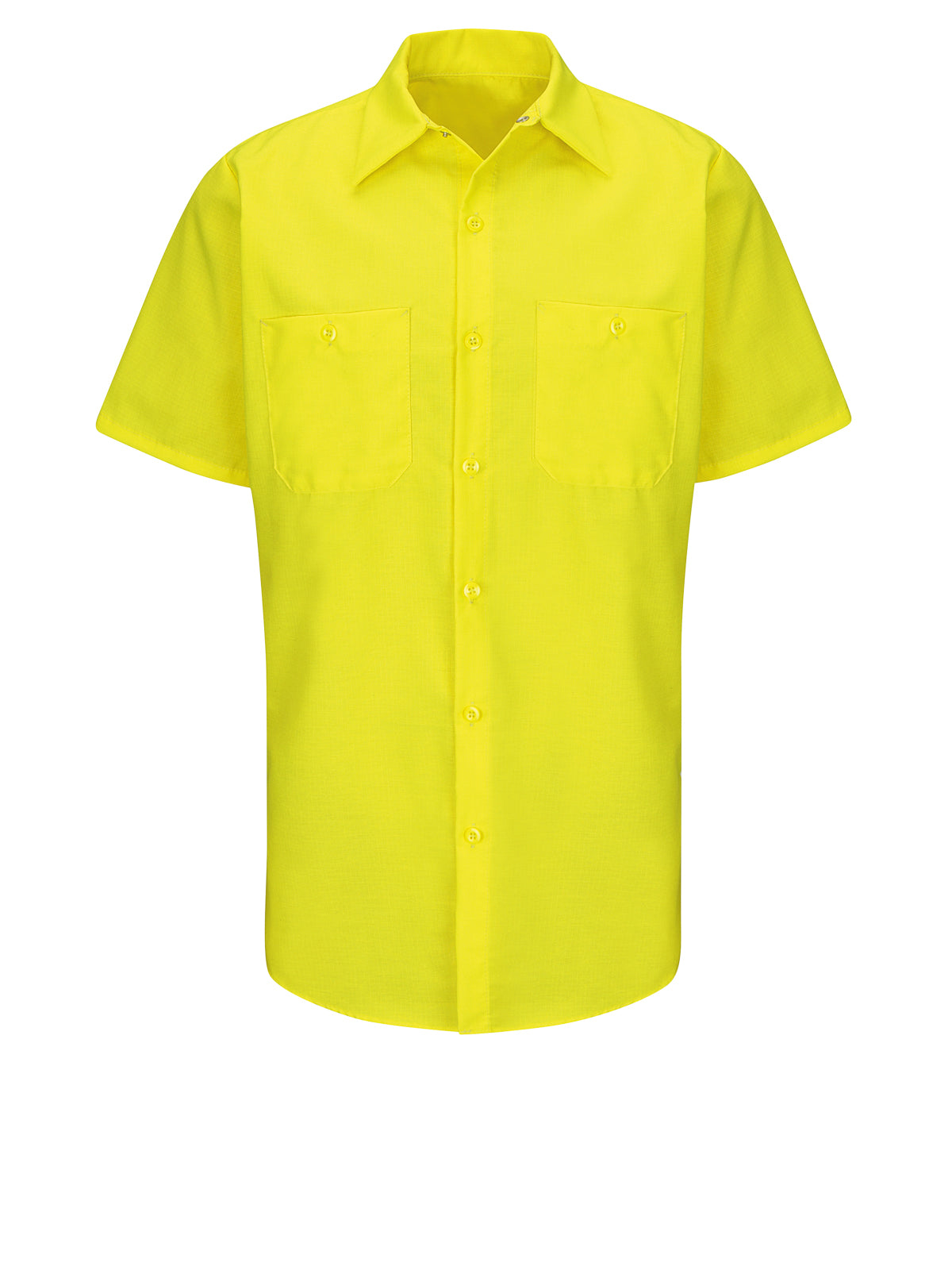 Men's Hi-Visibility Short Sleve Ripstop Work Shirt