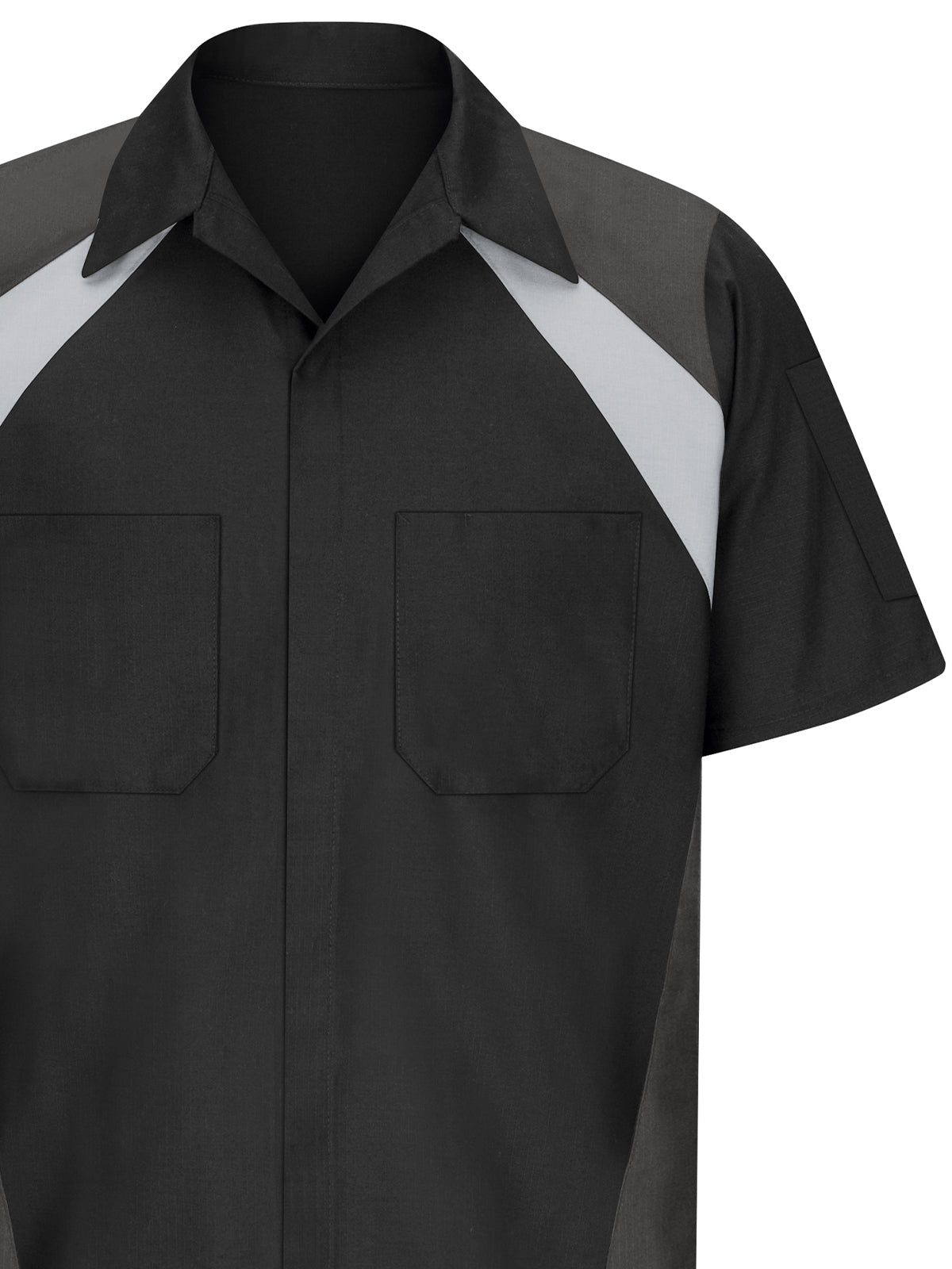 Men's Short Sleeve Tri-Color Shop Shirt