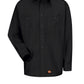 Men's Long Sleeve Black Canvas Workshirt