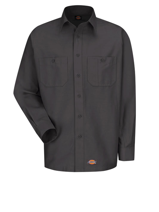 Men's Long Sleeve Black Canvas Workshirt