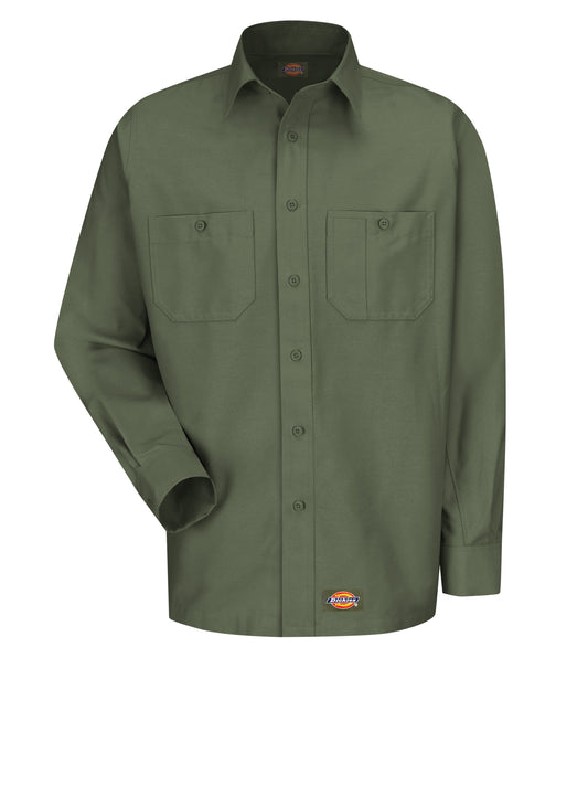 Men's Long Sleeve Black Canvas Workshirt