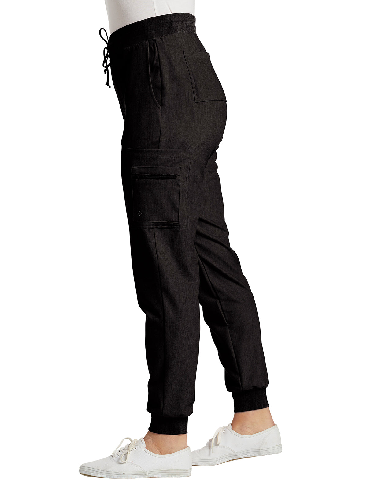 Women's 7-Pocket Mid-Rise Triple-Elastic Waist Jogger Scrub Pant