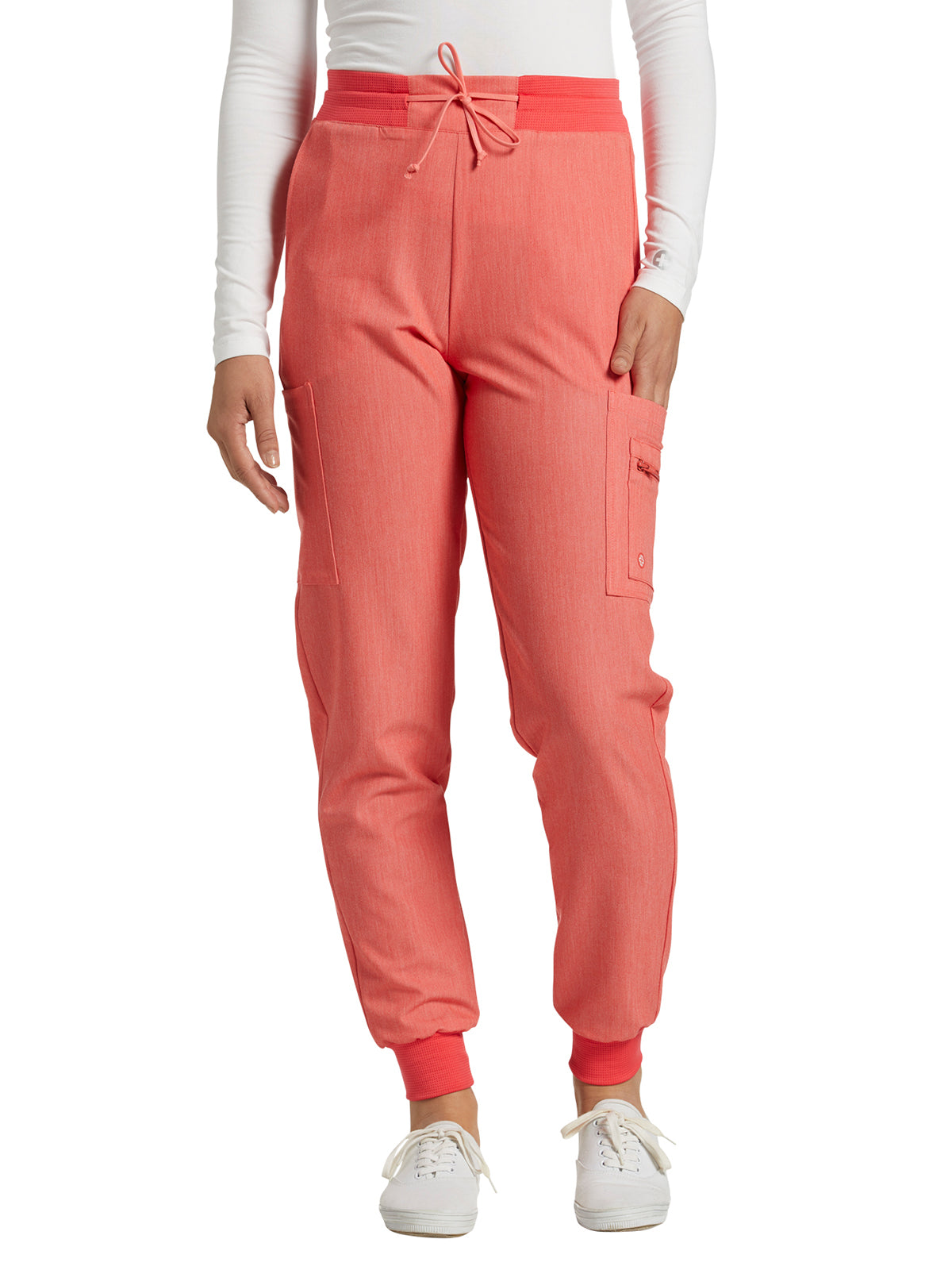 Women's 7-Pocket Mid-Rise Triple-Elastic Waist Jogger Pant