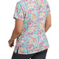 Women's 3-Pocket V-Neck Printed Scrub Top