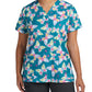 Women's 3-Pocket V-Neck Printed Scrub Top