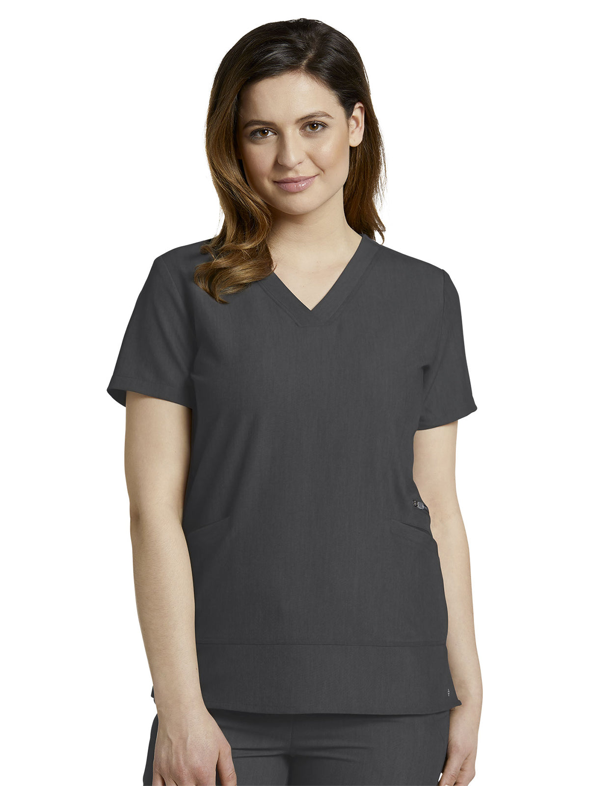 Women's 3-Pocket Stylized Seam V-Neck Top