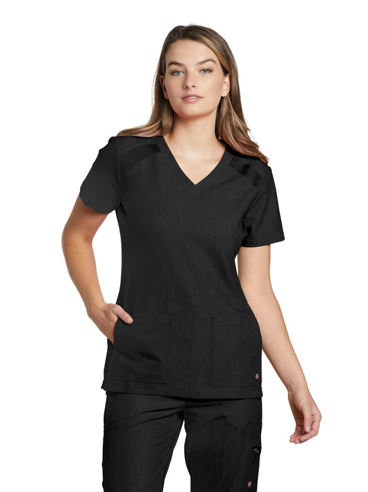 Women's 4-Pocket V-Neck Scrub Top