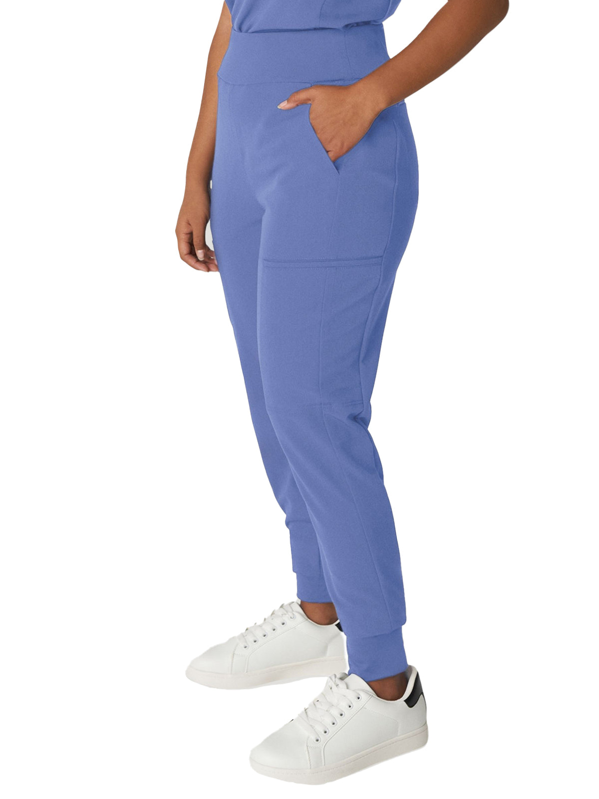 Women's 7-Pocket High-Rise Yoga Waist Jogger Scrub Pant