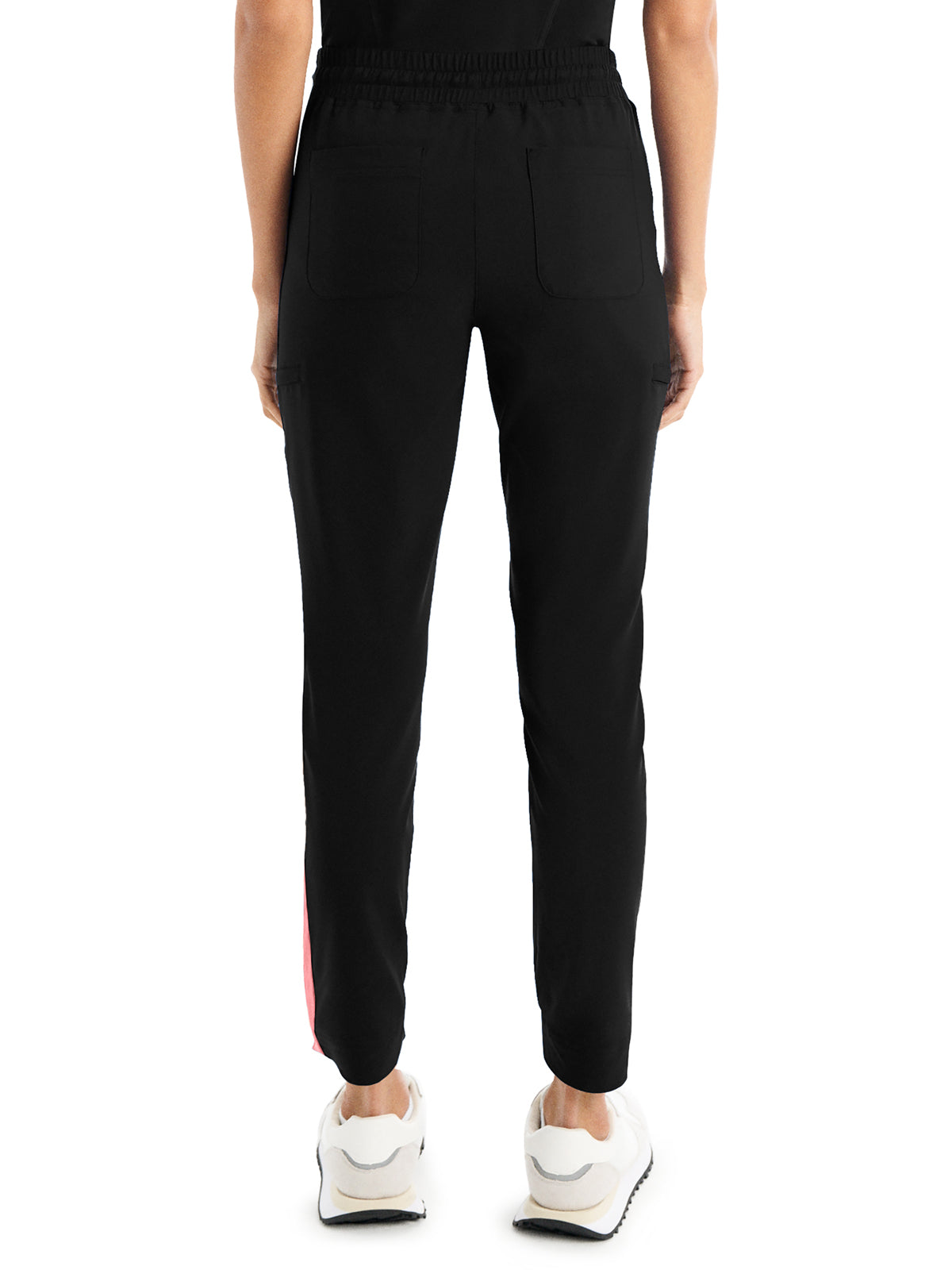 Women's 6-Pocket Hi-Low Leg Cuffs Jogger Scrub Pant