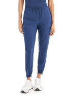 Women's Six-Pocket Hi-Low Leg Cuffs Jogger Pant - WB415 - Navy