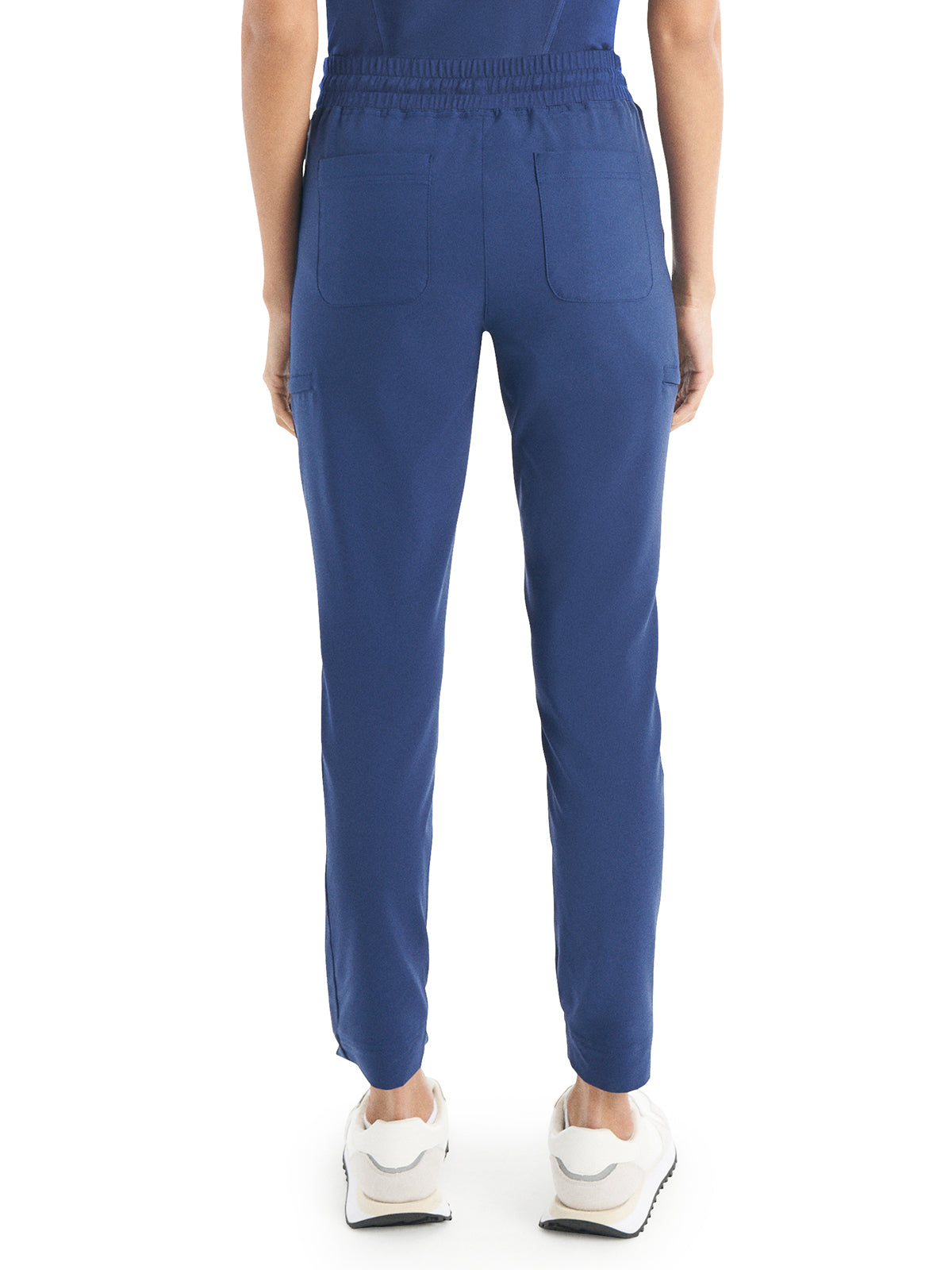 Women's 6-Pocket Hi-Low Leg Cuffs Jogger Scrub Pant