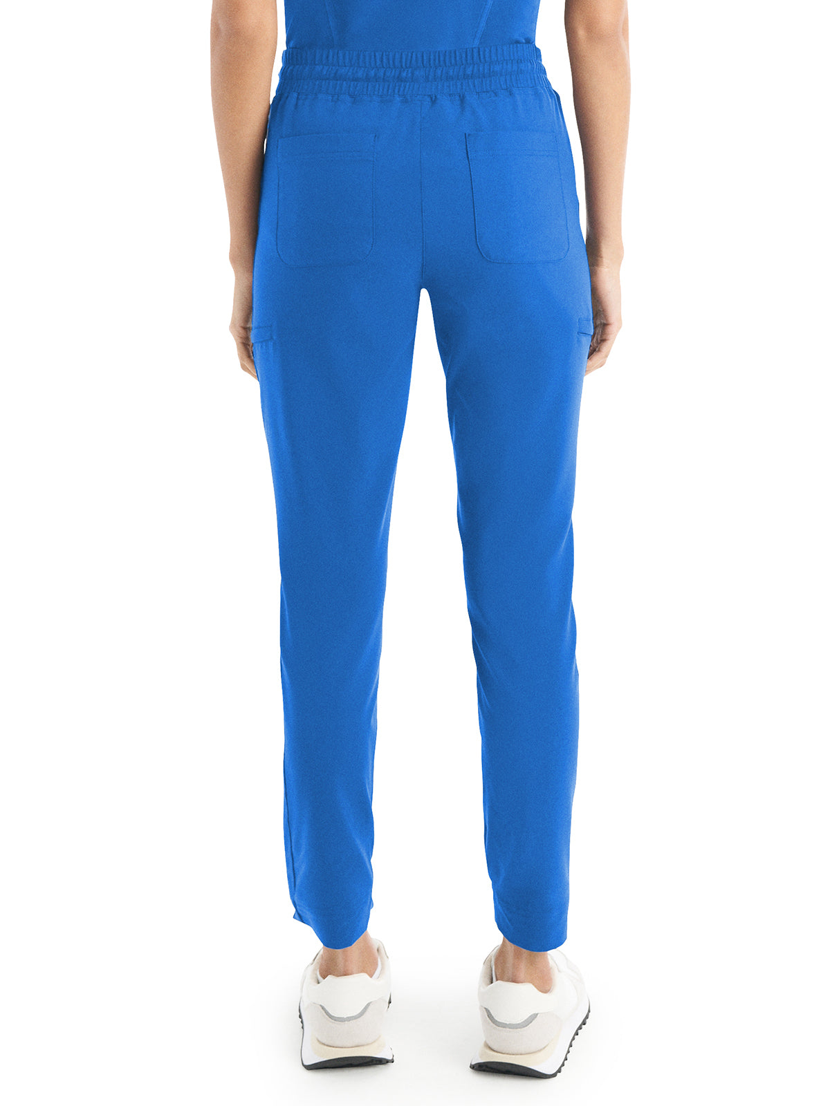 Women's 6-Pocket Hi-Low Leg Cuffs Jogger Scrub Pant