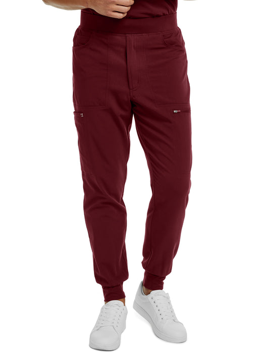 Men's Seven-Pocket Cargo Jogger Pant - WB417 - Wine