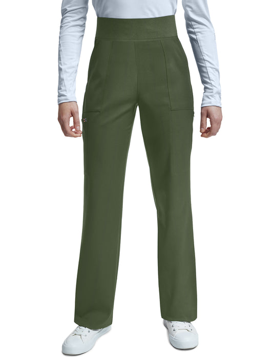 Women's Six-Pocket Wide-leg Pant - WB421 - Olive