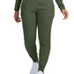 Women's Six-Pocket High-Rise Knit Elastic Waist Jogger Pant - WB430 - Olive